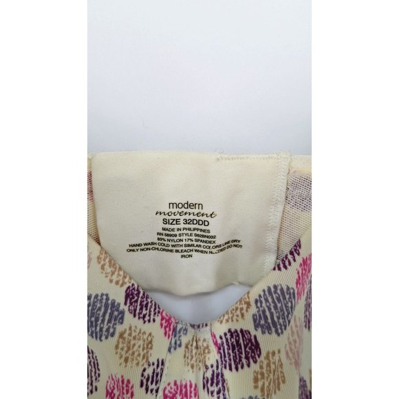 MODERN MOVEMENT BRA 32DDD Tan & polka dots - Picture 4 of 9